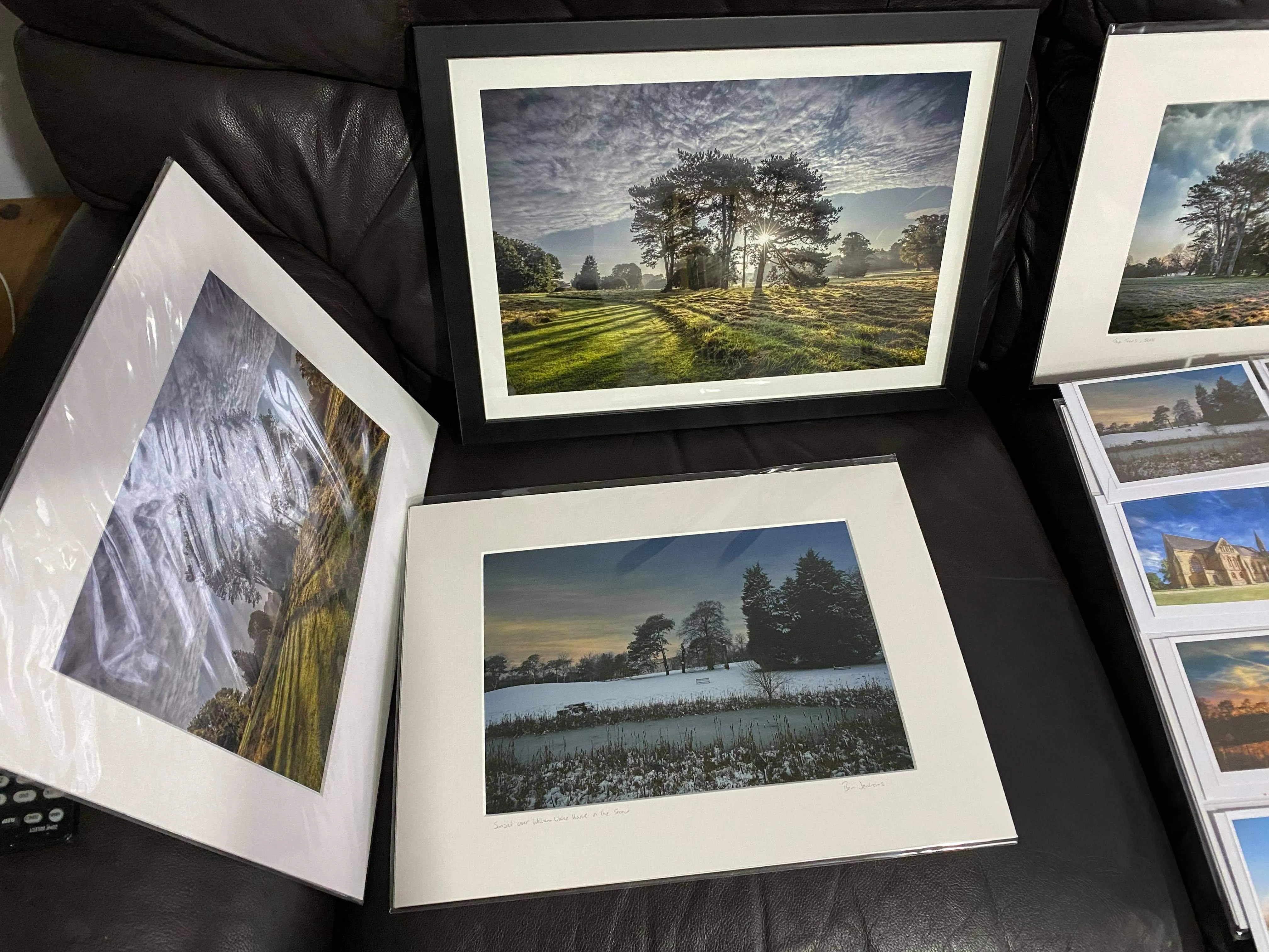 Selection of framed and mounted photographic prints by RWBJ Photography